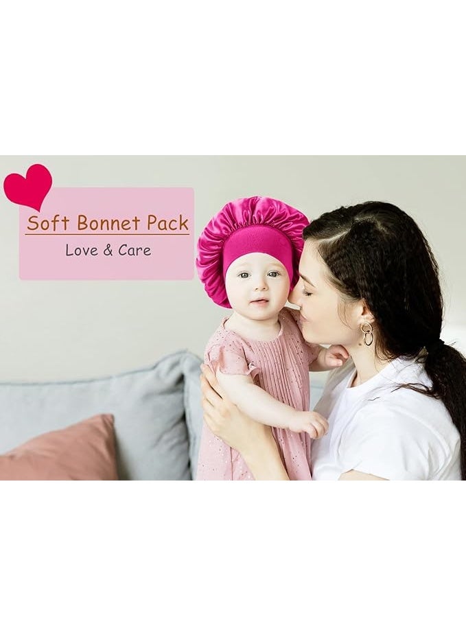 Baby Bonnets for Sleeping,Infant Sleep Cap Hair Bonnet for Baby Girls,Boys,Toddler - Image 5